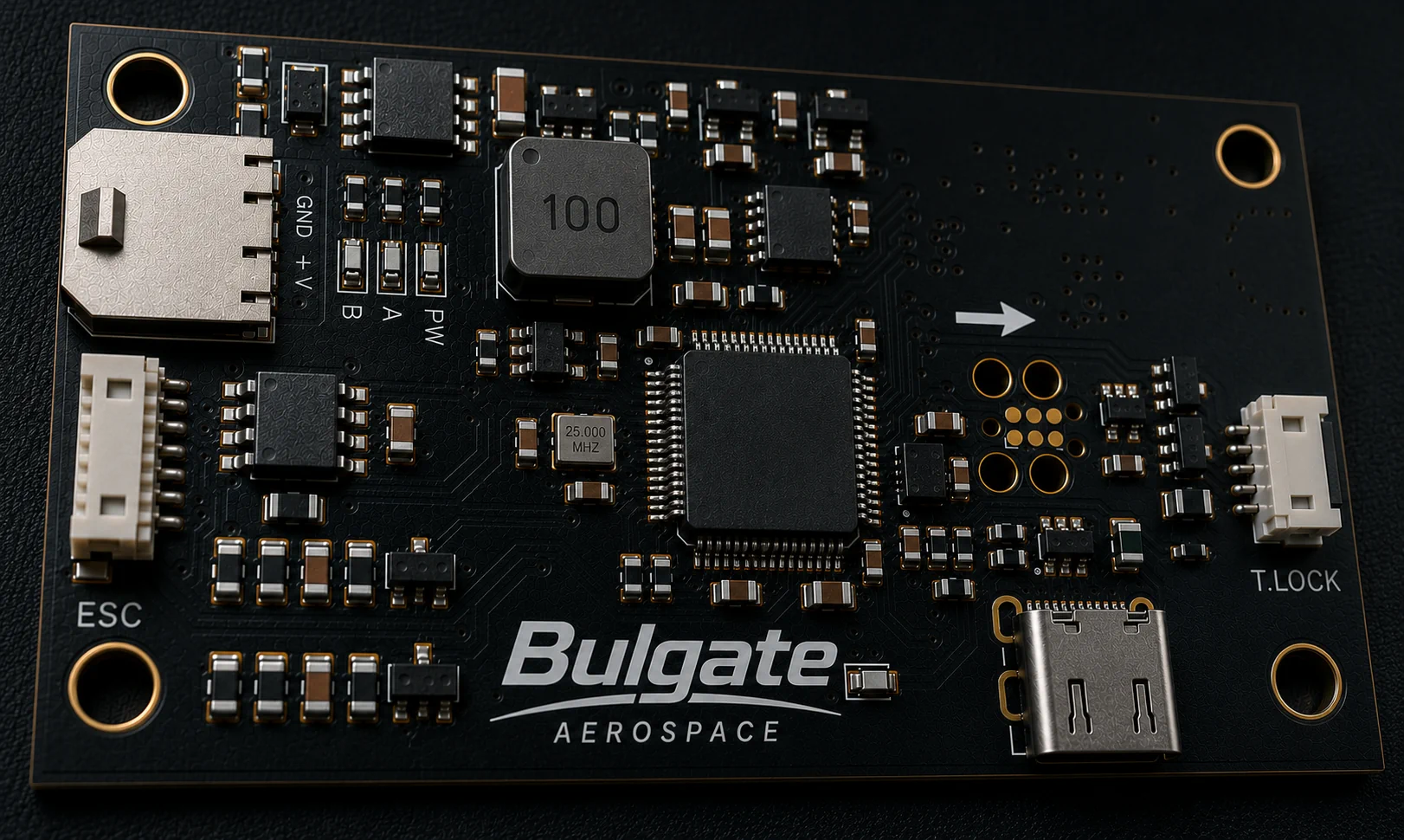 Top view of Bulgate UAV avionics platform