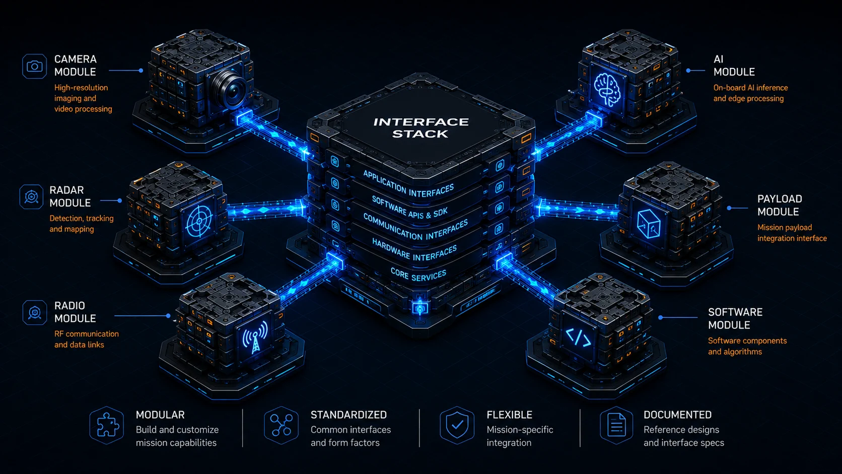 Reference design and interface stack diagram